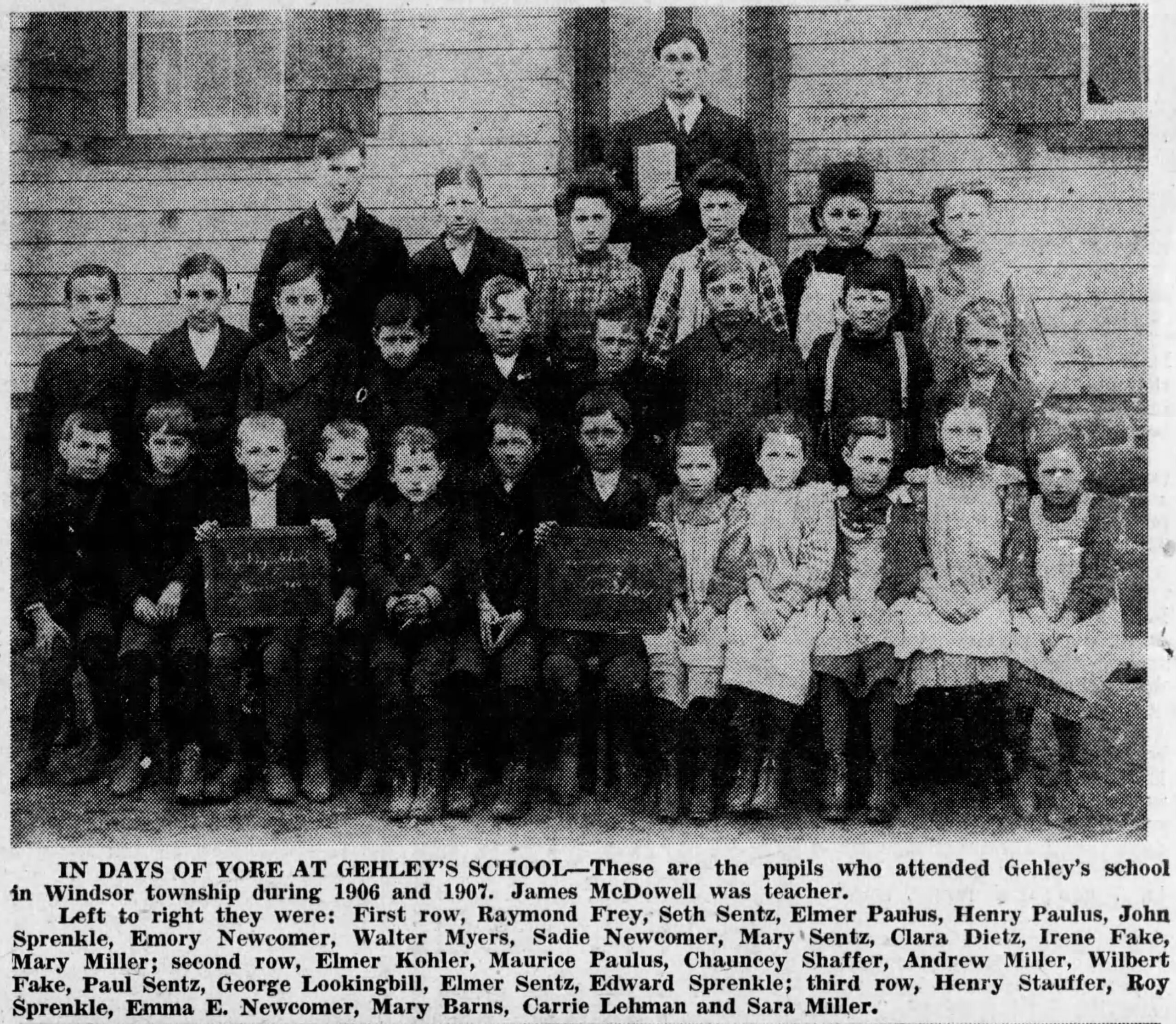 Windsor Township One-Room Schools – Red Lion Area Historical Society